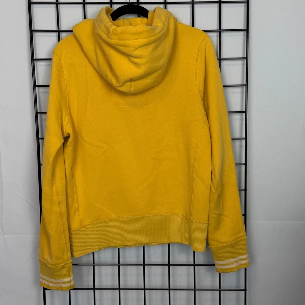 Vintage Abercrombie & Fitch Hoodie Sweatshirt Mens Small‎ Yellow Y2K Pullover